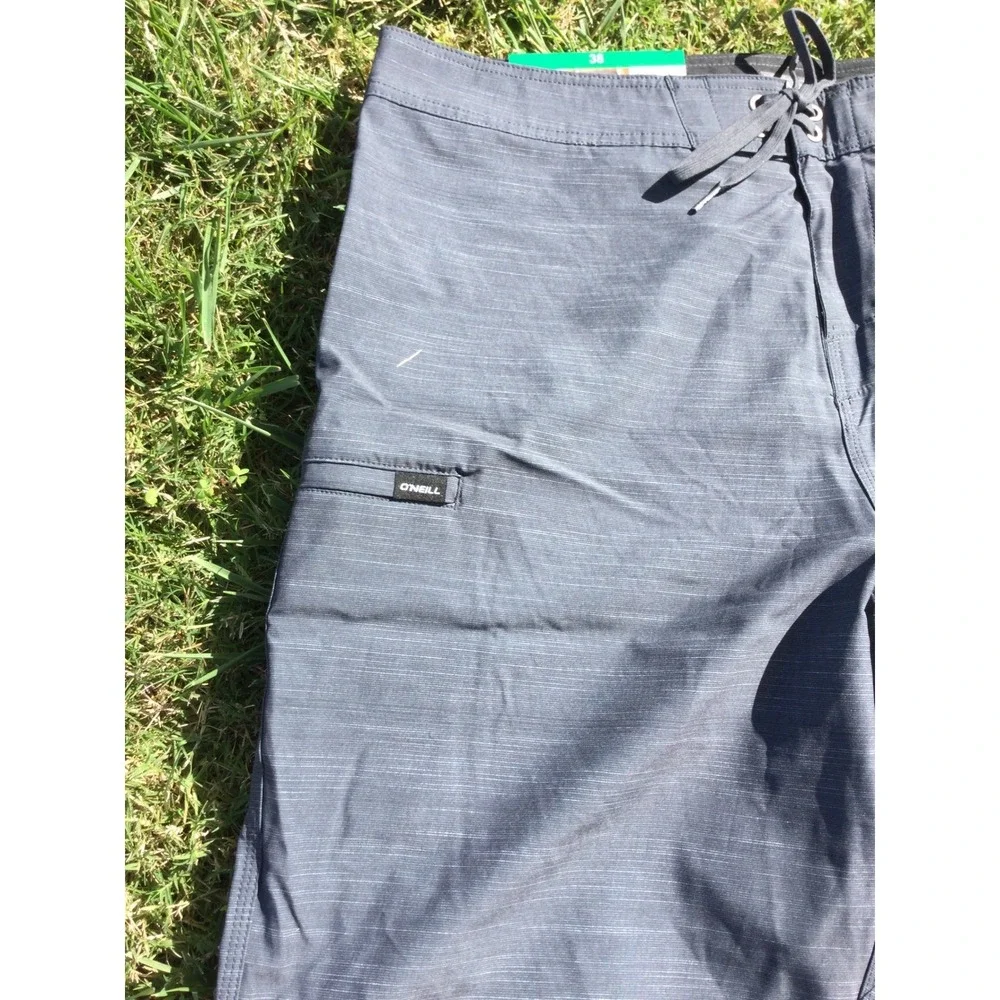 ONeill‎ Men's Gray Boardshort 20 Outseam Quick Dry Swim Surf Beach size 30